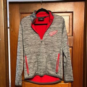 Red and Black NHL Quarter-Zip Pullover